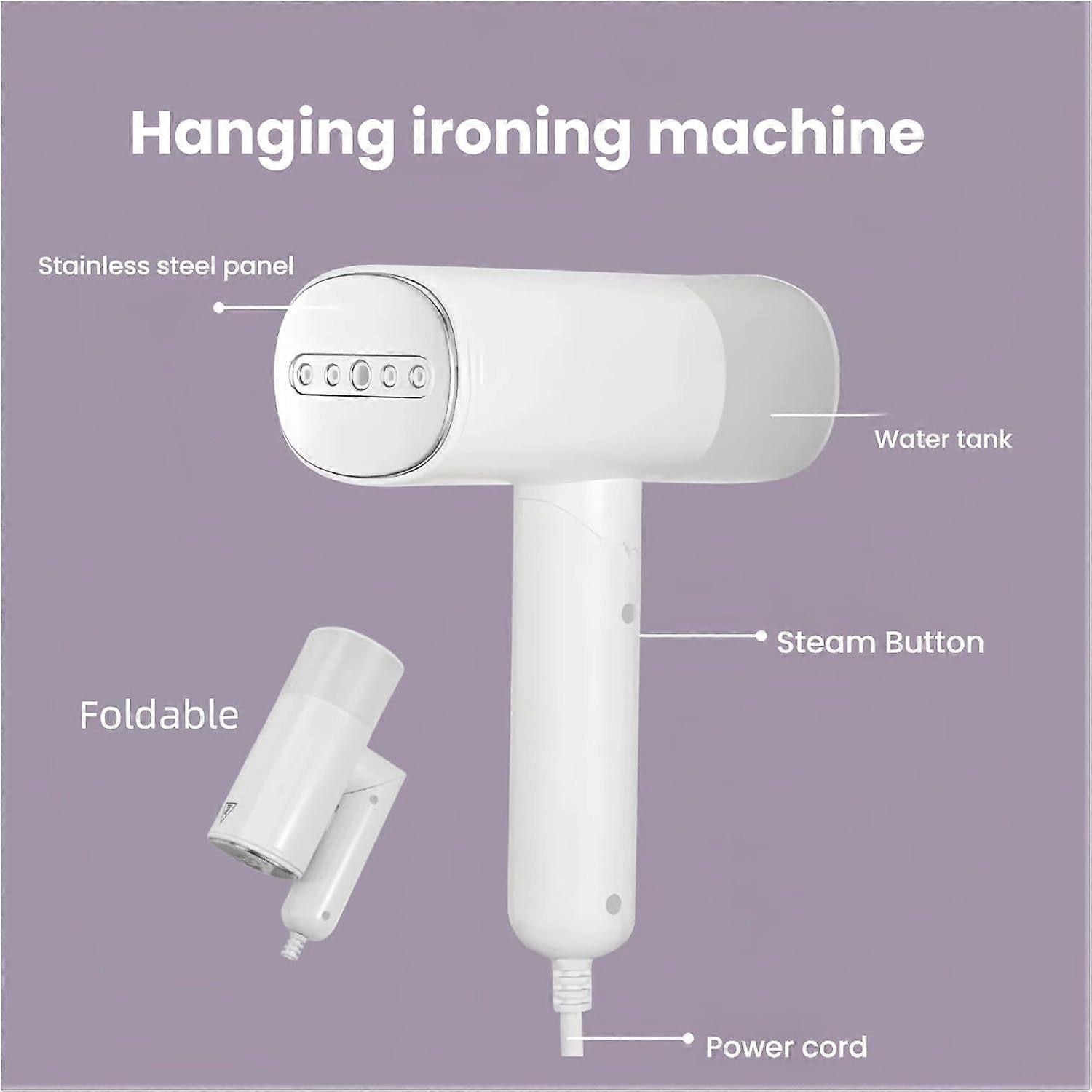 Aburitor vertical portabil E30-A173-e-11550-CJ, pliabil, incalzire rapida, pentru bumbac/matase/poliester, alb