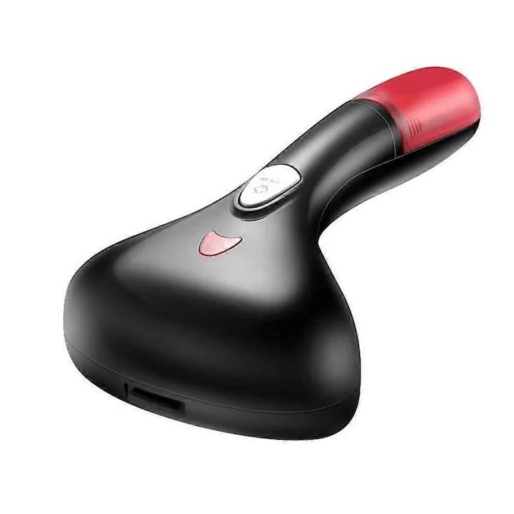 Aburitor pentru haine portabil E30-A173-e-11638-CJ, 1500 W, design anti-scurgere, compact pentru calatorie, negru/rosu