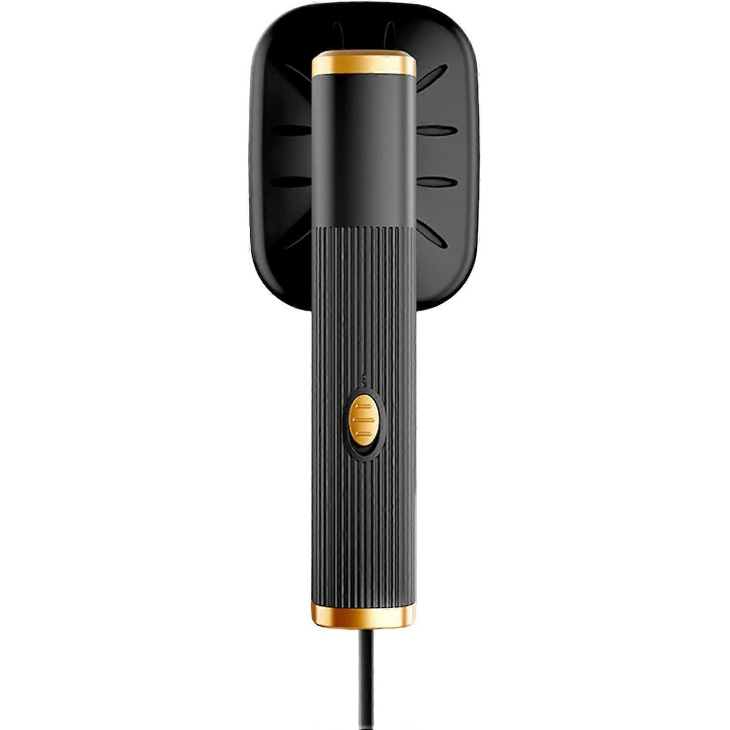 Aburitor de haine portabil E30-A173-e-11409-CJ, cap rotativ 360°, maner reglabil, pentru toate tipurile de tesaturi, negru