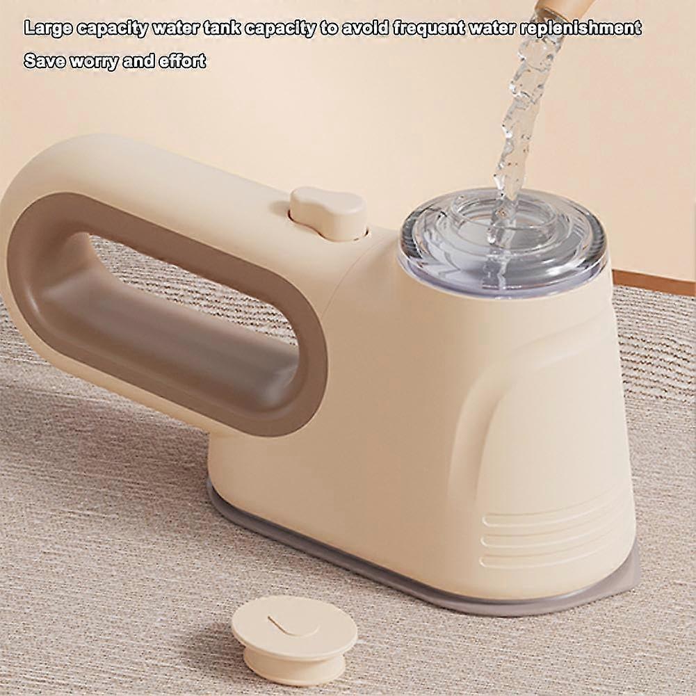 Aburitor de haine portabil E30-A173-e-11437-CJ, tehnologie vacuum steam, 3 trepte de abur, pentru calatorii, bej