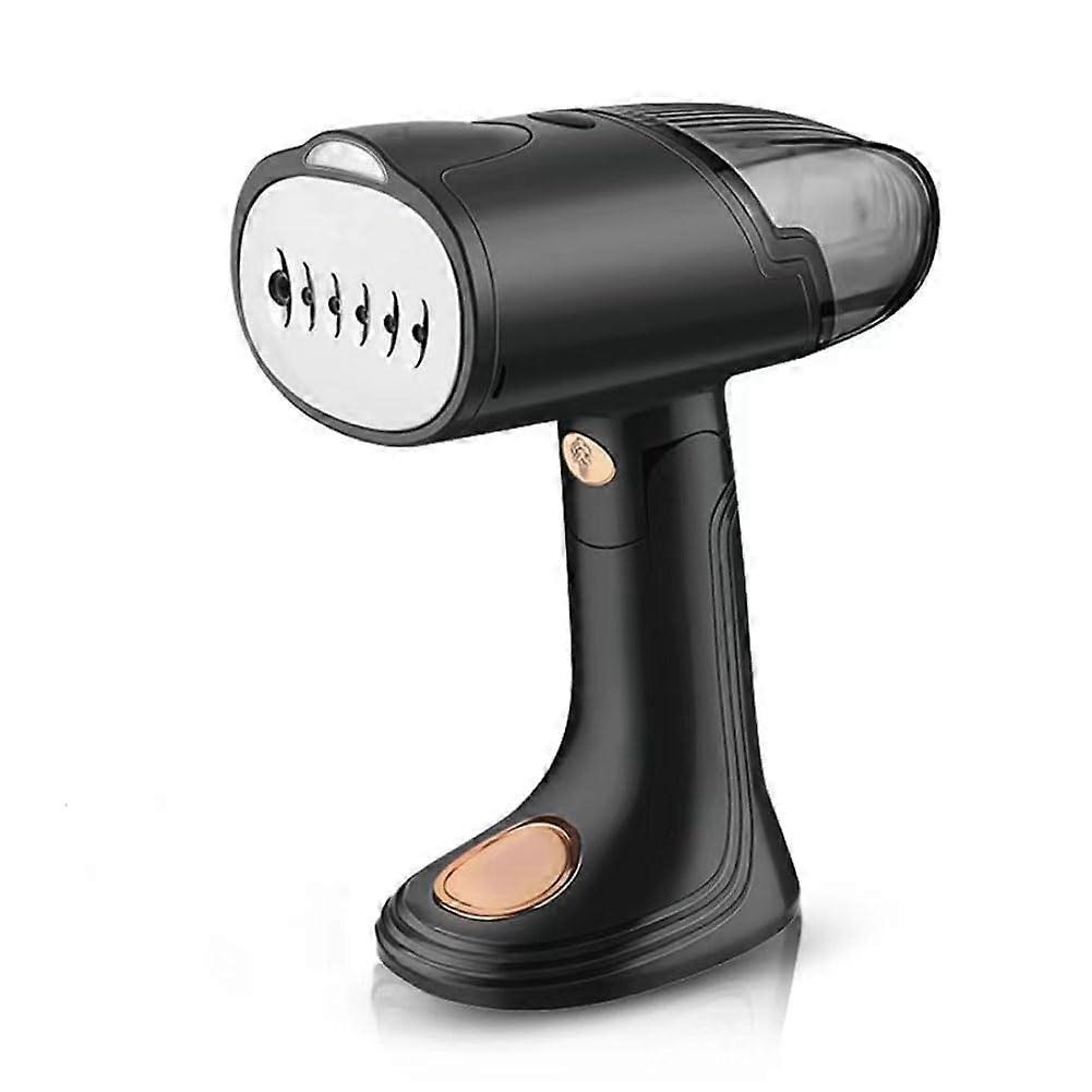 Fier de calcat cu aburi E30-A173-e-11751-CJ, mini pentru calatorie, talpa din titan, 2in1 uscat/umed, cu fir, priza UK, negru/rose gold