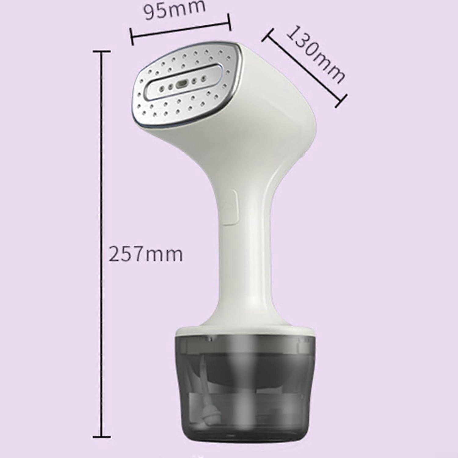 Aburitor de haine E30-A173-e-11745-CJ, portabil cu incalzire rapida, maner ergonomic, rezervor transparent, alb/gri