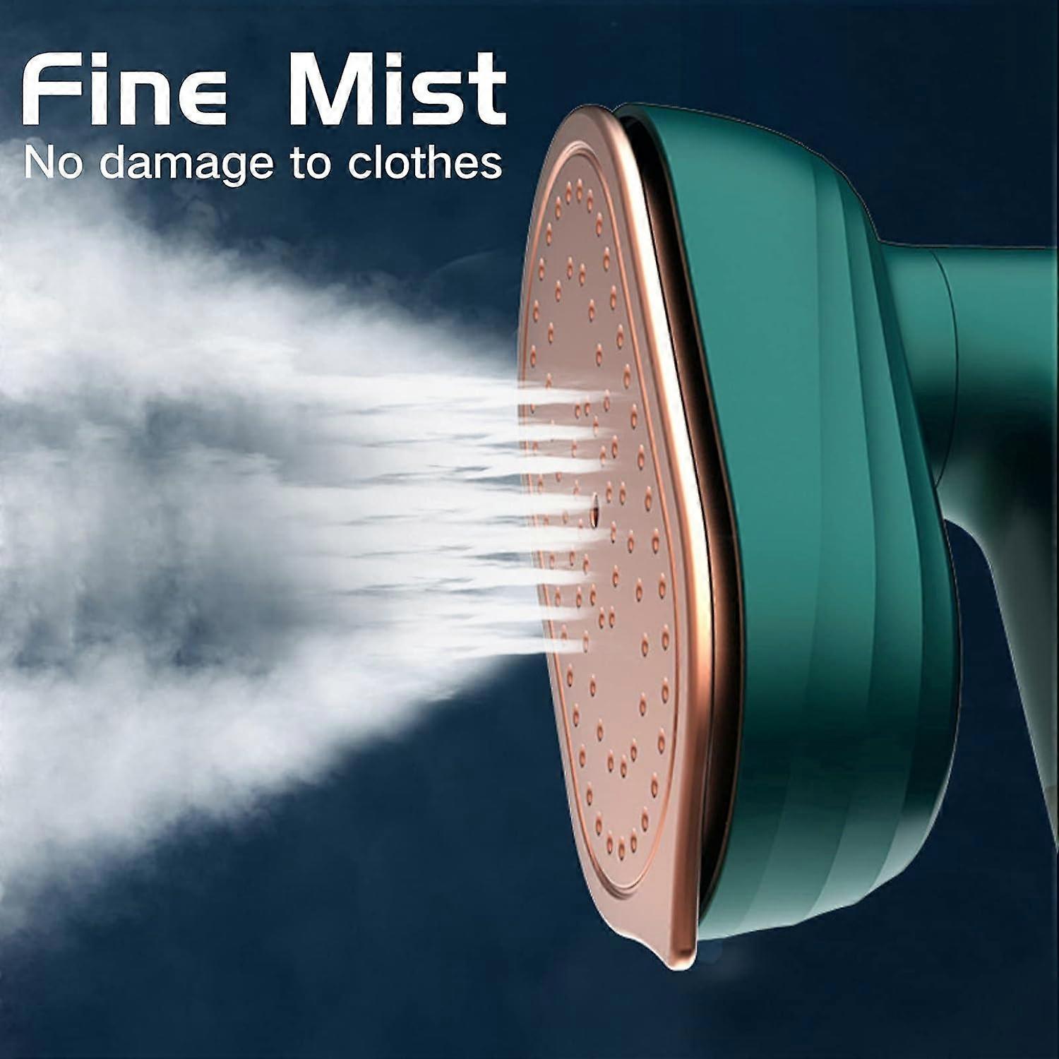 Fier de calcat portabil si aburitor vertical E30-A173-e-11671-CJ, talpa din titan, abur continuu si functie Shot of Steam, rezervor integrat, 33W, cablu 1.4 m, verde teal