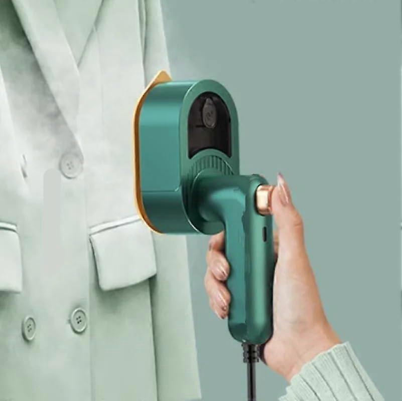 Aburitor vertical portabil pentru haine E30-A173-e-11829-CJ, pentru materiale delicate, cu rezervor integrat, bej/auriu