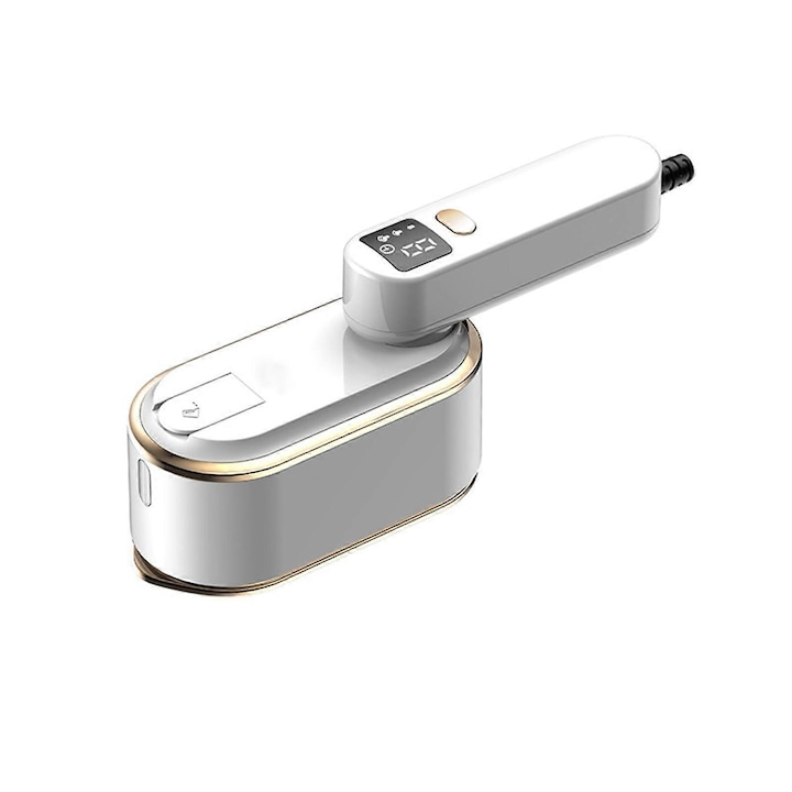Aburitor de haine portabil montabil pe perete E30-A173-e-11566-CJ, reglaj abur ajustabil, compact, alb