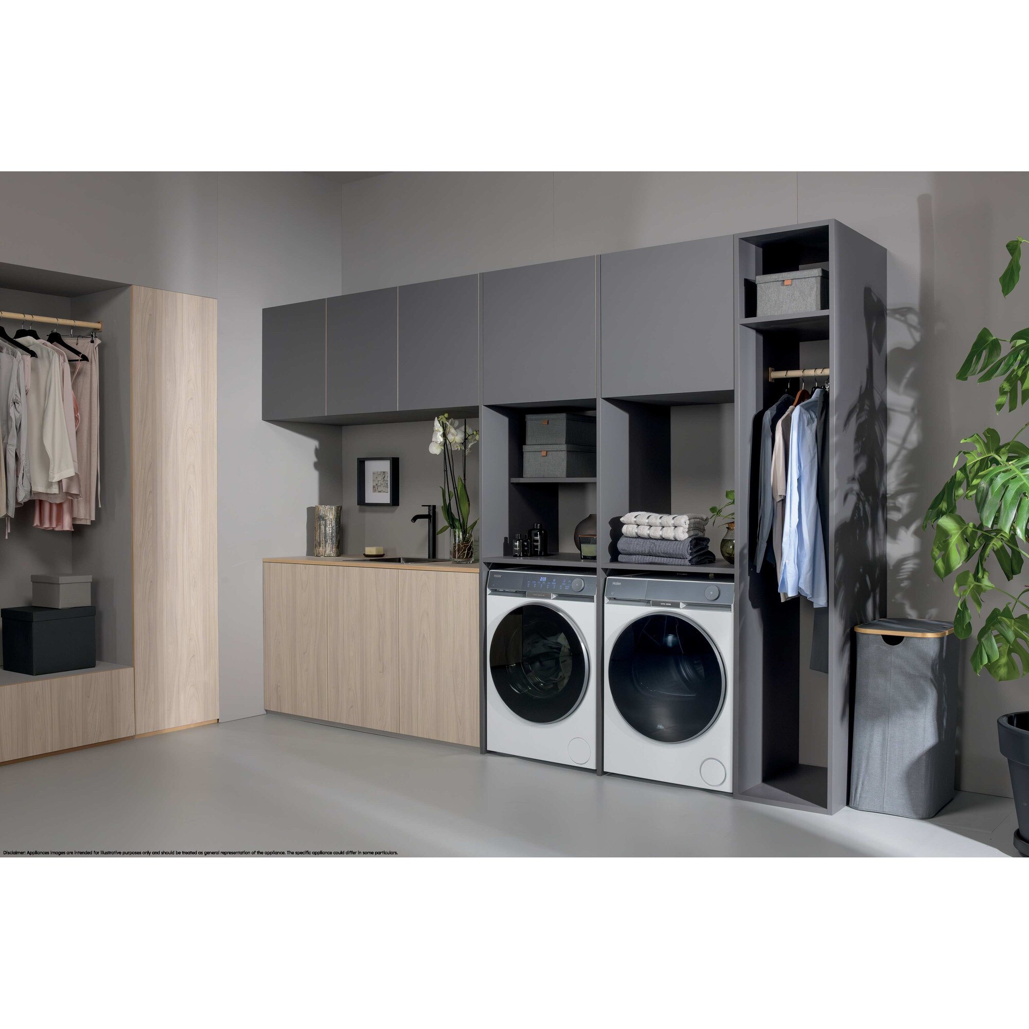 Masina de spalat rufe Haier HW100-B14387U1-S, 10 kg, 1400 rpm, clasa A-30%, motor Direct Motion, Ultra Fresh Air, WiFi/ hOn app, ABT, Refresh, alba