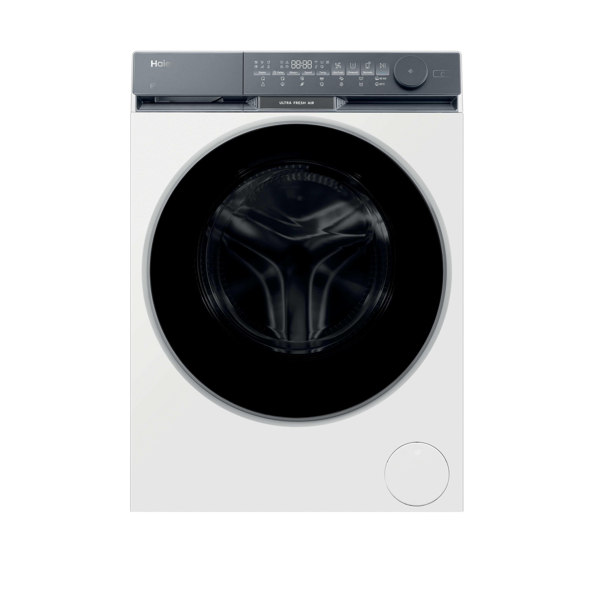 Masina de spalat rufe Haier HW100-B14387U1-S, 10 kg, 1400 rpm, clasa A-30%, motor Direct Motion, Ultra Fresh Air, WiFi/ hOn app, ABT, Refresh, alba