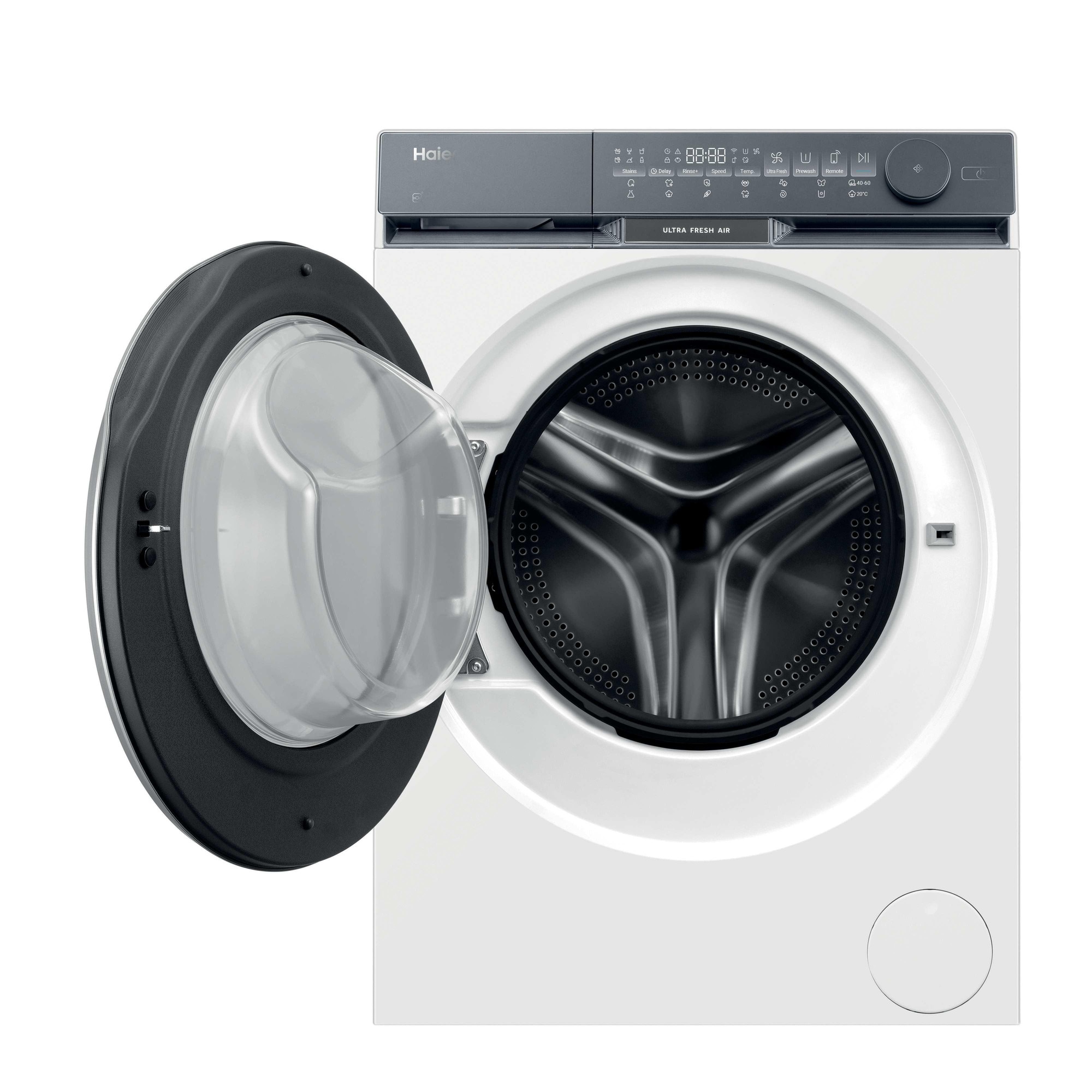 Masina de spalat rufe Haier HW100-B14387U1-S, 10 kg, 1400 rpm, clasa A-30%, motor Direct Motion, Ultra Fresh Air, WiFi/ hOn app, ABT, Refresh, alba