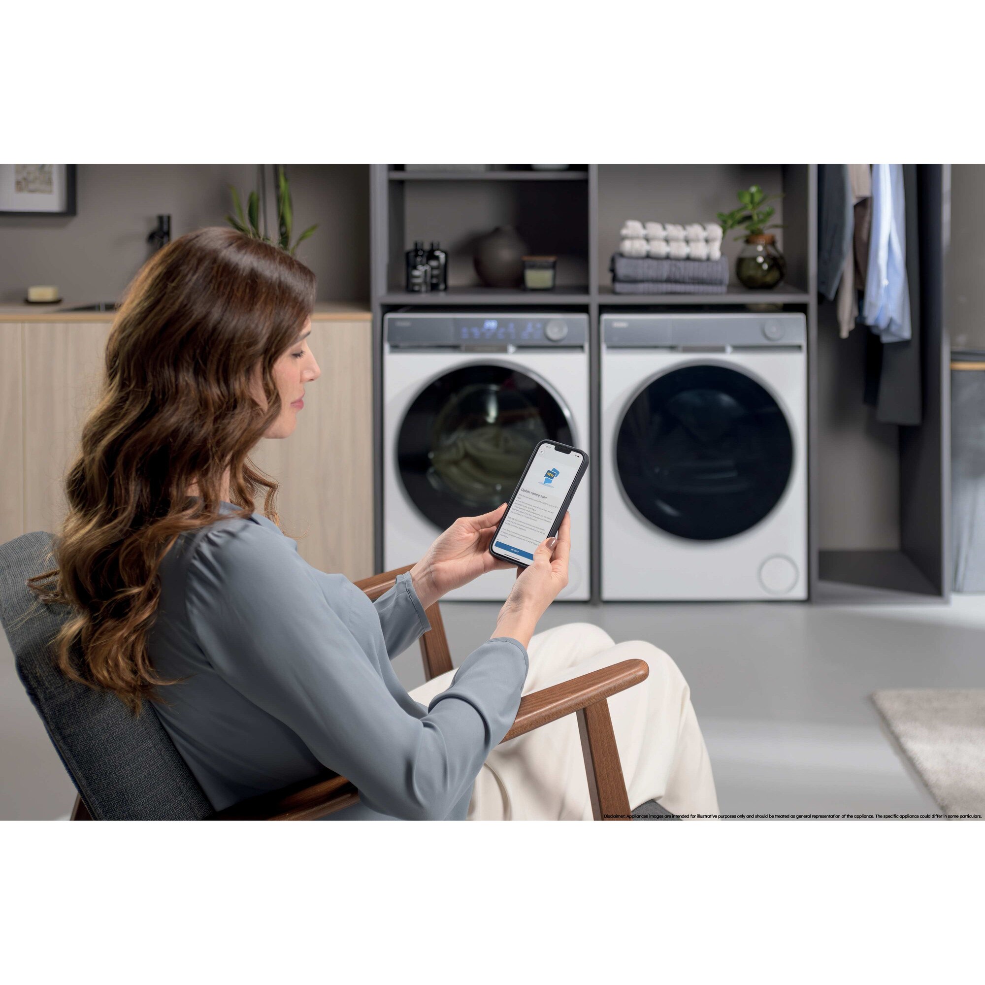 Masina de spalat rufe Haier HW100-B14387U1-S, 10 kg, 1400 rpm, clasa A-30%, motor Direct Motion, Ultra Fresh Air, WiFi/ hOn app, ABT, Refresh, alba