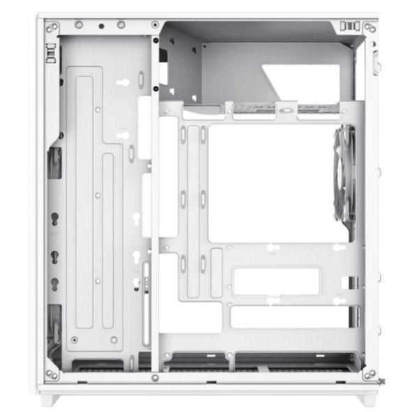 Carcasa Gamemax F46, Mini Tower, tempered glass (Alb)