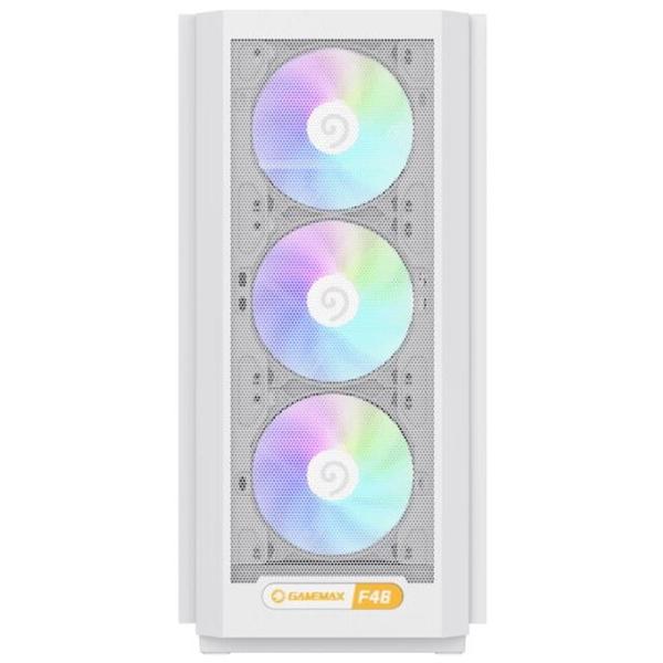 Carcasa Gamemax F46, Mini Tower, tempered glass (Alb)