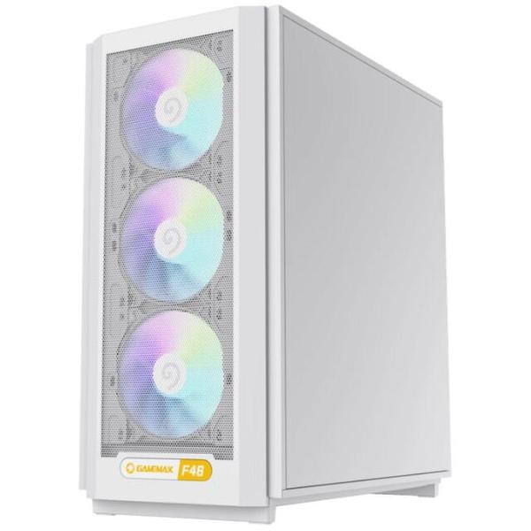 Carcasa Gamemax F46, Mini Tower, tempered glass (Alb)