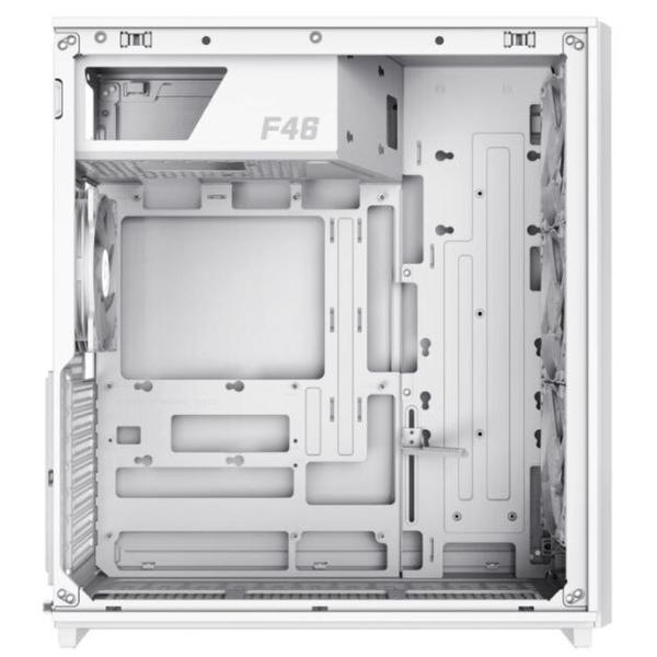 Carcasa Gamemax F46, Mini Tower, tempered glass (Alb)