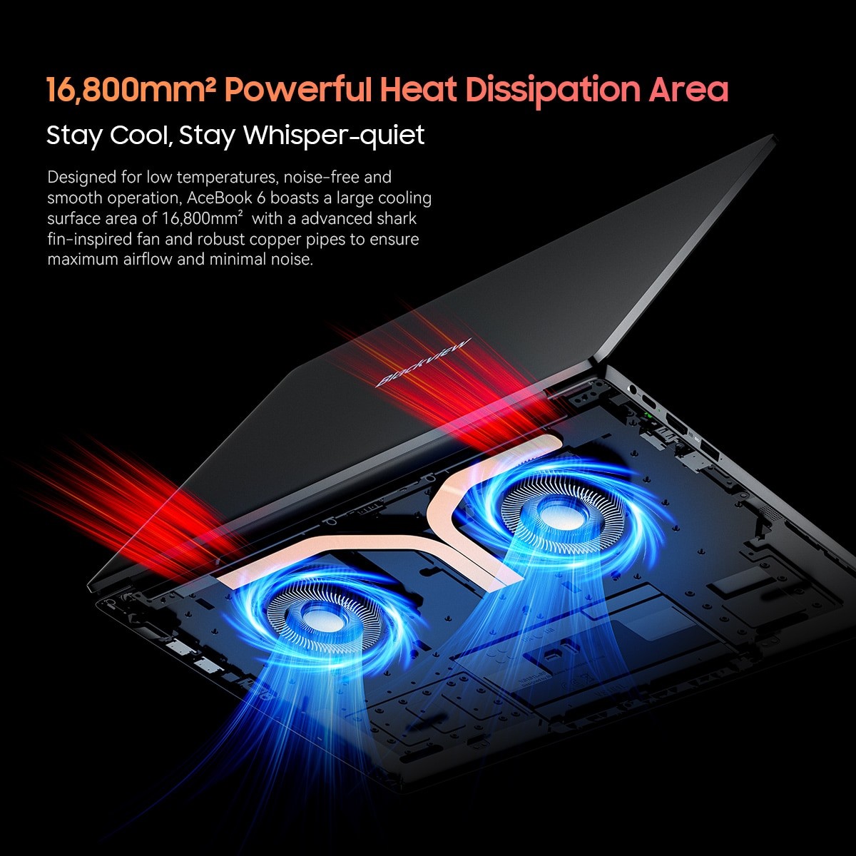 Laptop Blackview Acebook 6, 16GB DDR4 512GB SSD, Intel N150 3.6GHz/ Intel UHD Graphics, Win11 Home, 38Wh, 15.6" FHD+, HDMI 2.0, Bluetooth 5.0, USB 3.0, WLAN 5G, Gri