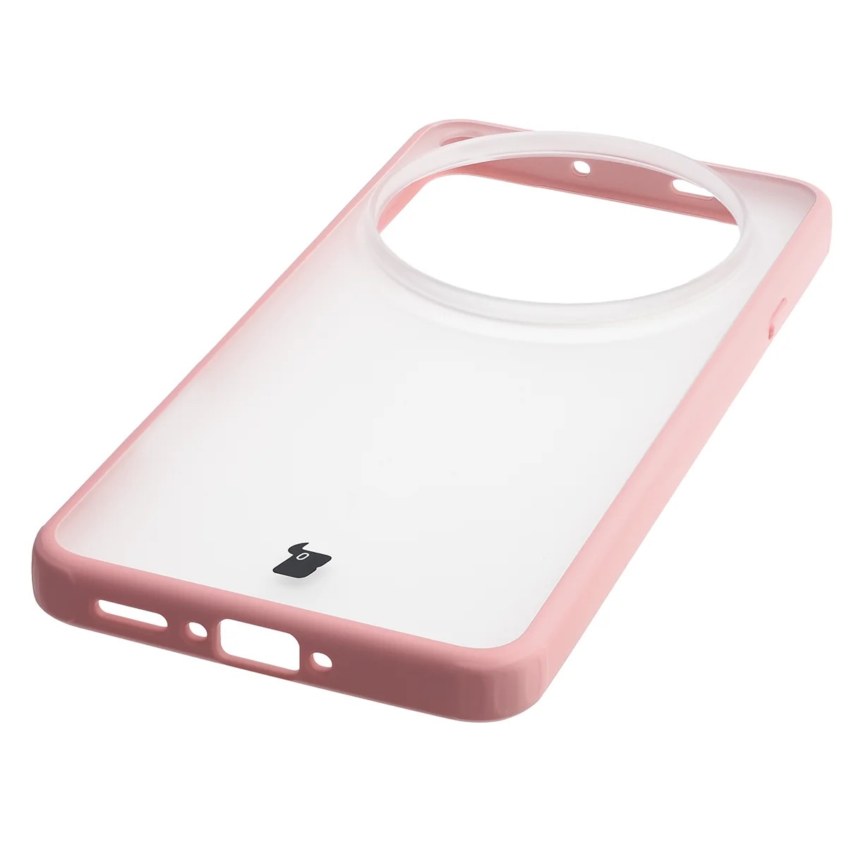 Husa Bizon Case Angelo pentru Oppo Find X9 Ultra, Translucid cu roz