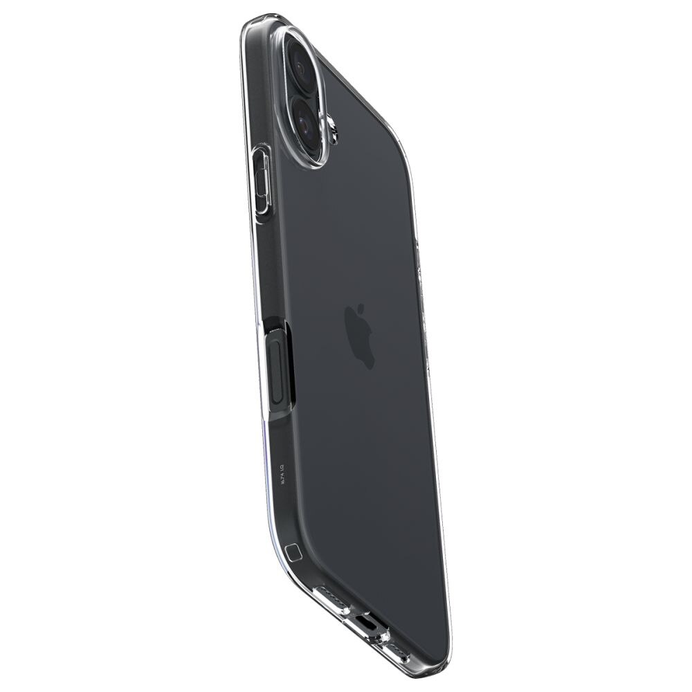 Carcasa Spigen Liquid Crystal compatibila cu iPhone 16 Crystal Clear
