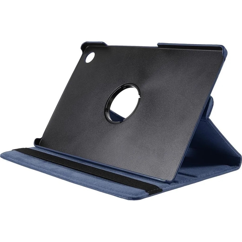Husa rotativa 360° pentru Samsung Galaxy Tab A9 Plus K0345-0808-KFCJ-xw590, din piele ecologica, cu suport incorporat, albastru inchis