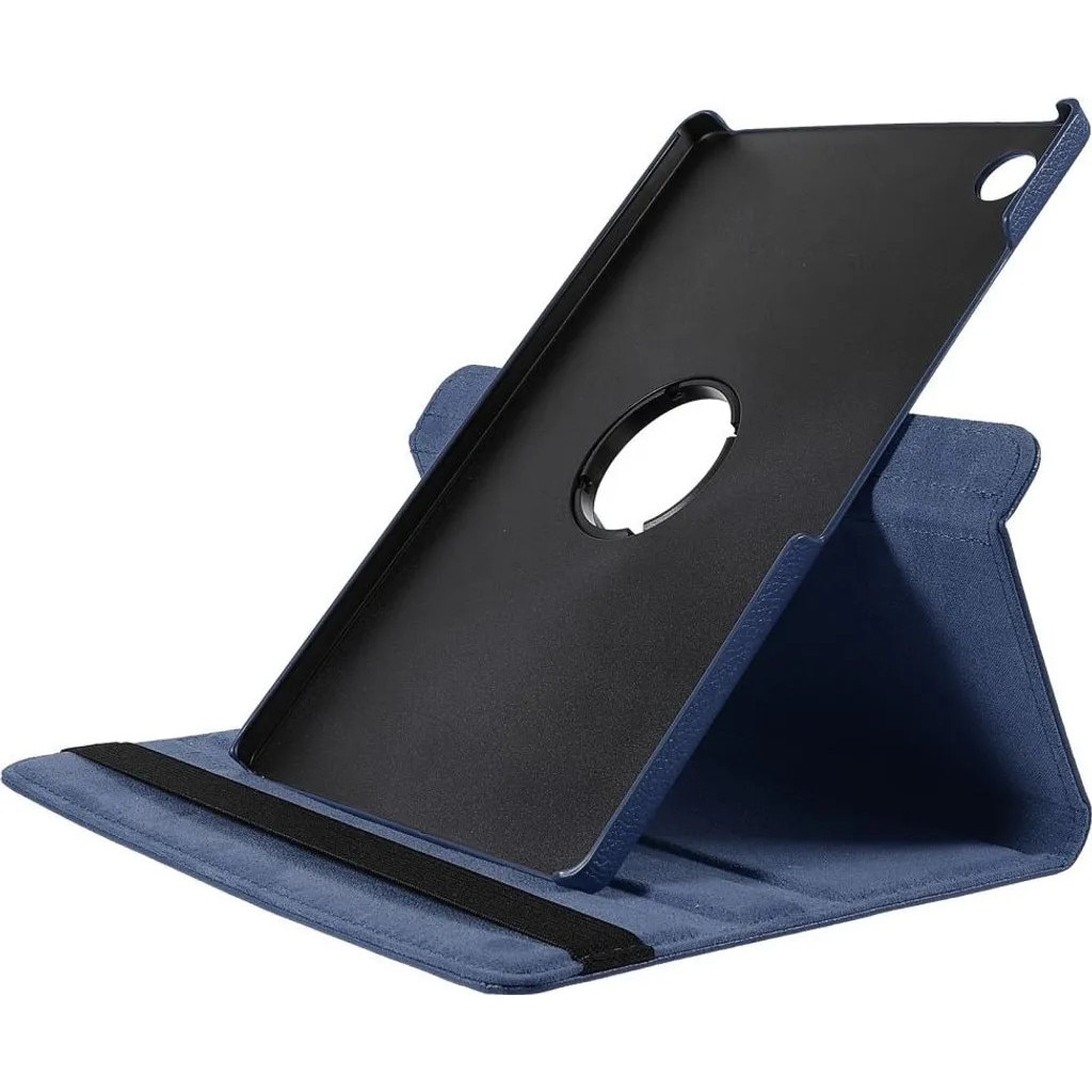 Husa rotativa 360° pentru Samsung Galaxy Tab A9 Plus K0345-0808-KFCJ-xw590, din piele ecologica, cu suport incorporat, albastru inchis