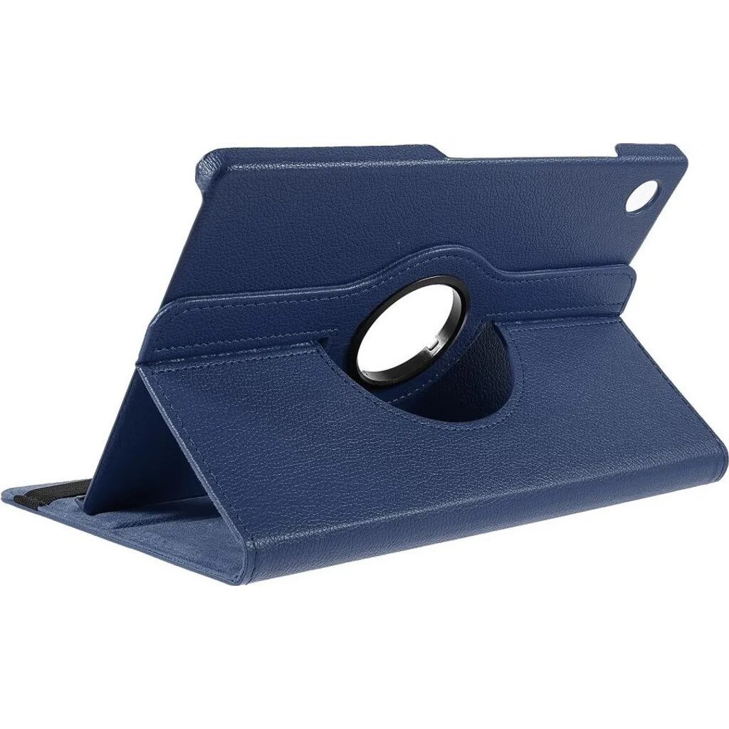 Husa rotativa 360° pentru Samsung Galaxy Tab A9 Plus K0345-0808-KFCJ-xw590, din piele ecologica, cu suport incorporat, albastru inchis