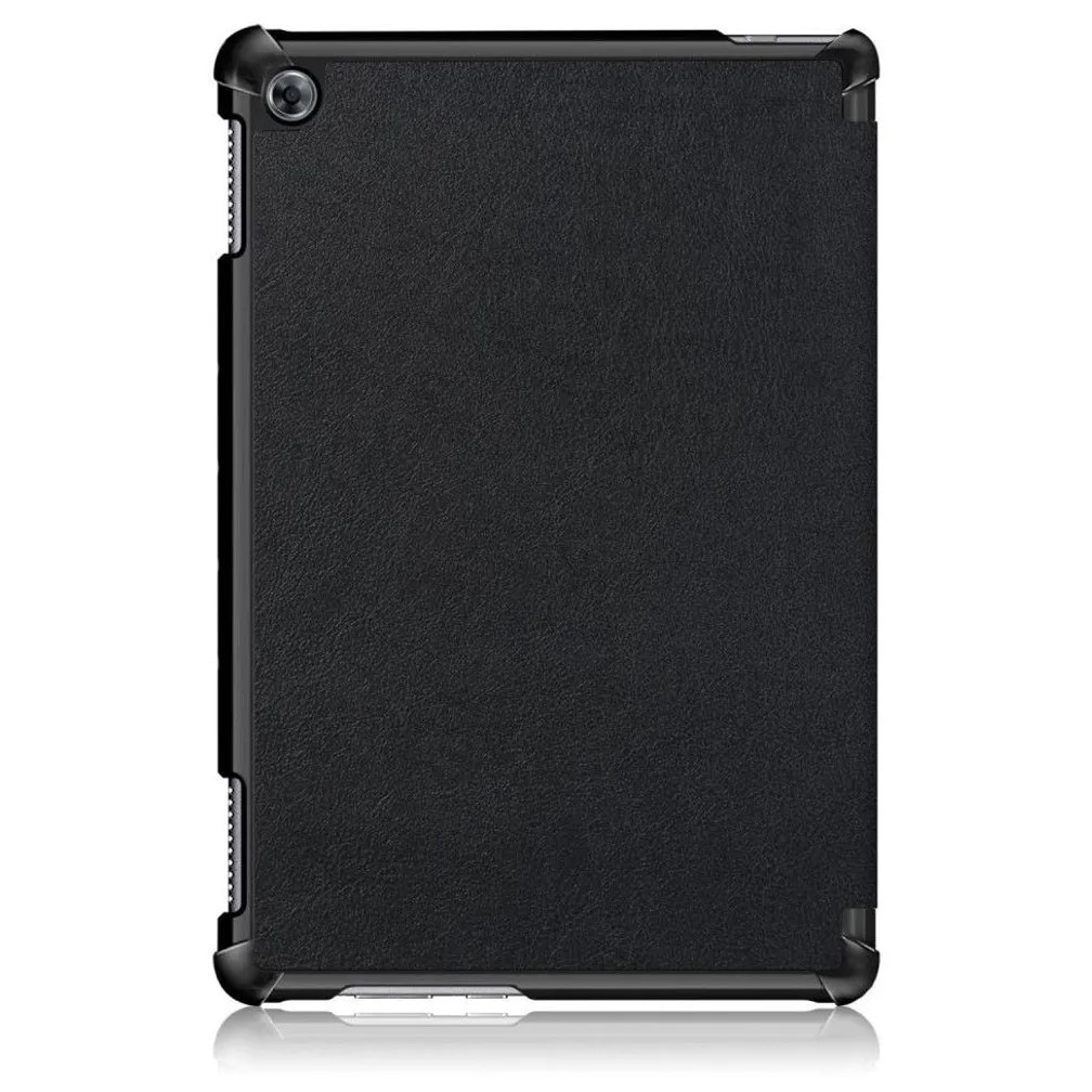 Husa tri-fold pentru Huawei MediaPad M5 Lite 10, cu suport rabatabil si functie sleep/wake, negru, K0345-0808-KFCJ-xw148