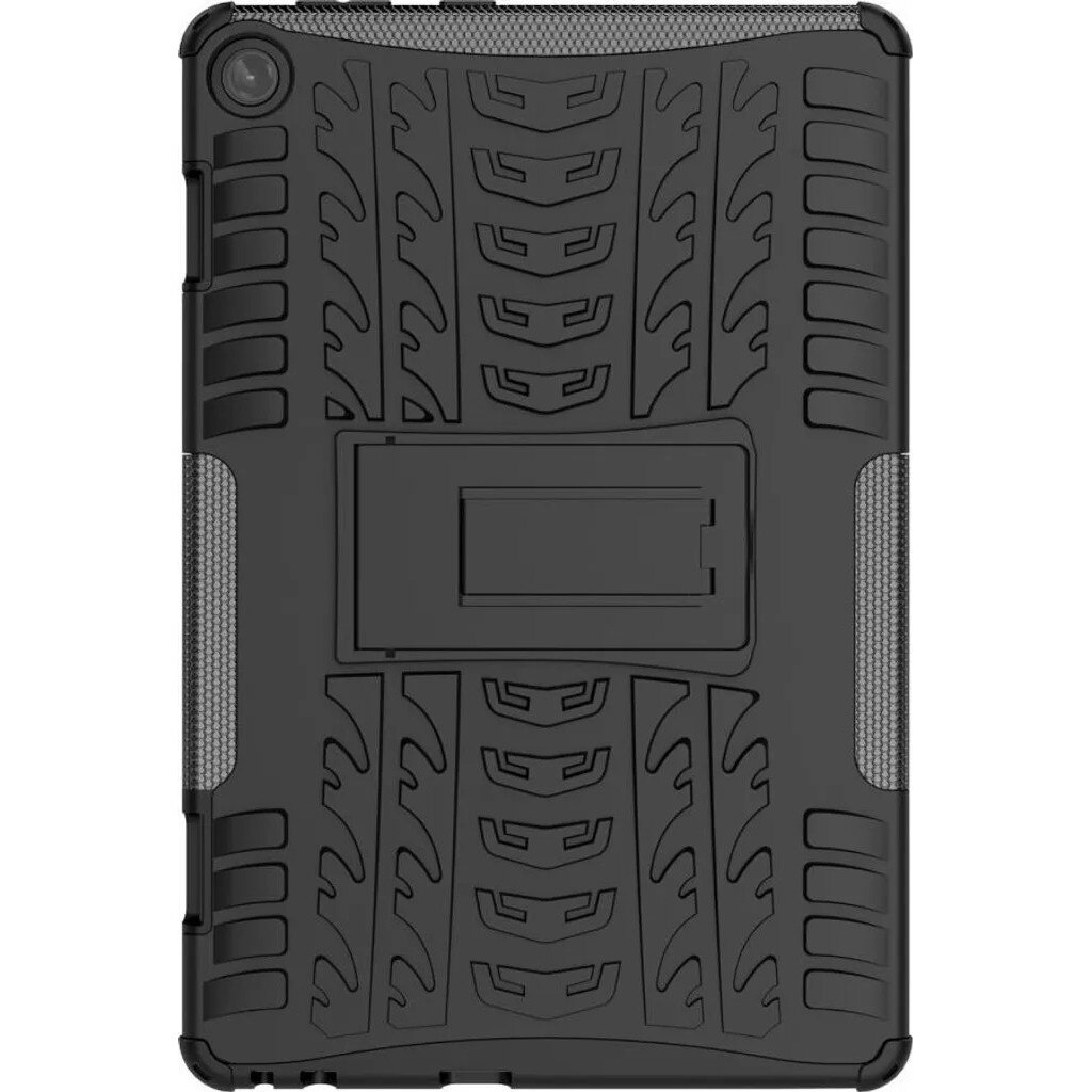 Carcasa tableta Lenovo Tab M10 Gen 3, husa robusta din TPU si policarbonat cu stand, negru, K0345-0808-KFCJ-xw300