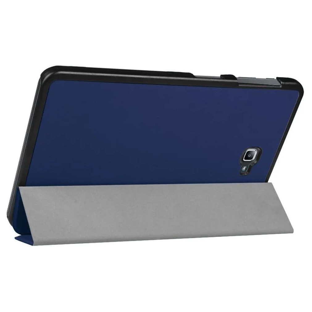 Husa tri-fold pentru Samsung Galaxy Tab A 10.1 (2016) K0345-0808-KFCJ-xw105, functie sleep/wake si suport stand, albastru