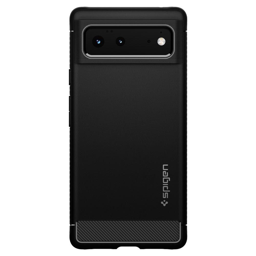 SPIGEN Rugged Armor - Husa telefon - compatibil cu Google Pixel 6 – - Anti-soc - culoare Negru