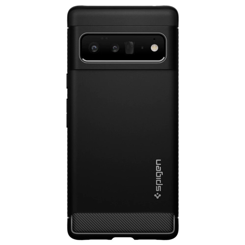 SPIGEN Rugged Armor - Husa telefon - compatibil cu Google Pixel 6 – - Anti-soc - culoare Negru