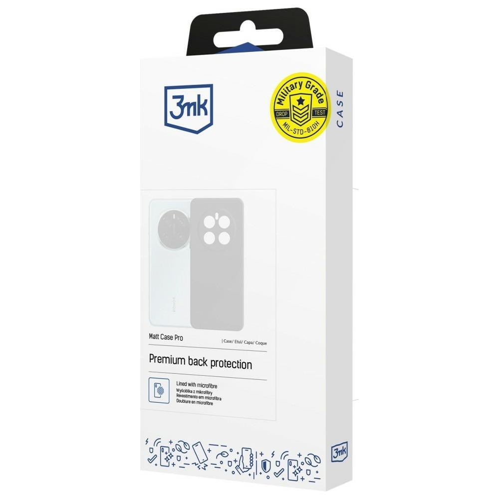 Carcasa 3mk Matt Case Pro compatibila cu Samsung Galaxy S25 FE, Negru