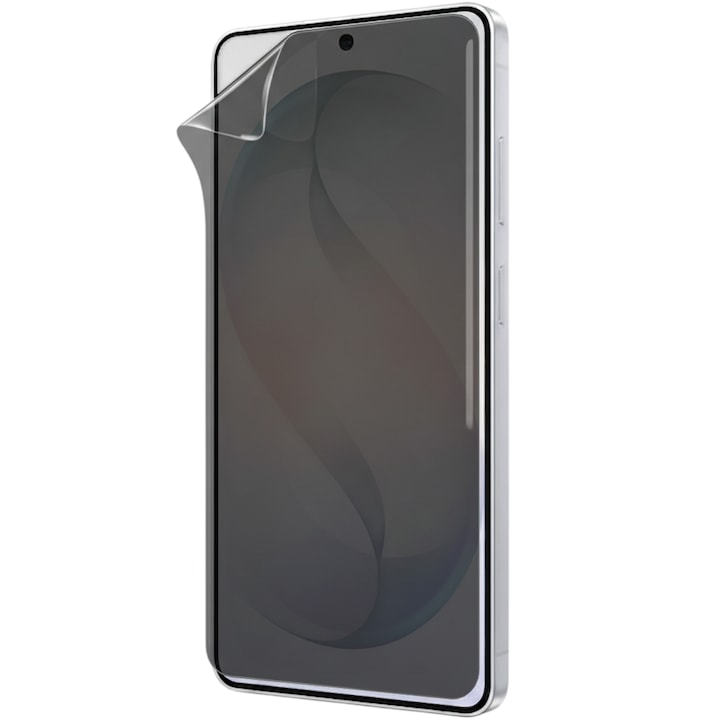 Folie Privacy Silicon Ecran pentru Samsung Galaxy A27 5G, Silicon Hydrogel, Flexible Hydro-Crystal, Protectie Completa, Full Glue, Instalare usoara, Set complet pentru Instalare