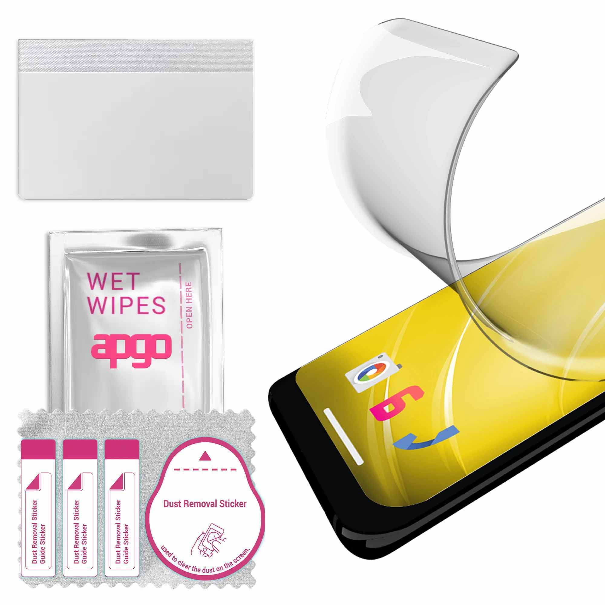 3x folie de protectie apgo pentru Xiaomi Redmi A5 – afisare completa, lucioasa, hidrogel, full glue, 5D