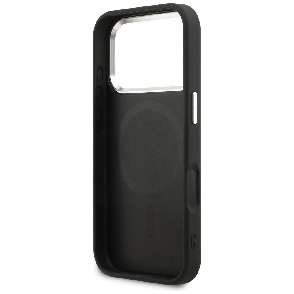 Husa Karl Lagerfeld K Head Point Logo cu MagSafe compatibila cu iPhone 17 Pro, Negru
