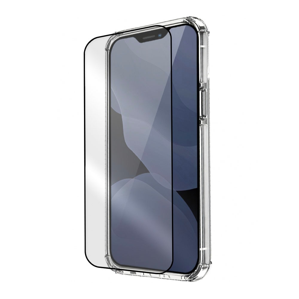 Set Folie din Sticla Securizata 5D si Husa Anti-soc transparenta Oppo A78 4G, Rezistenta 9H, HD Clear, Shock Proof, Protectie Completa, Design durabil, Full Cover, Margini Negre