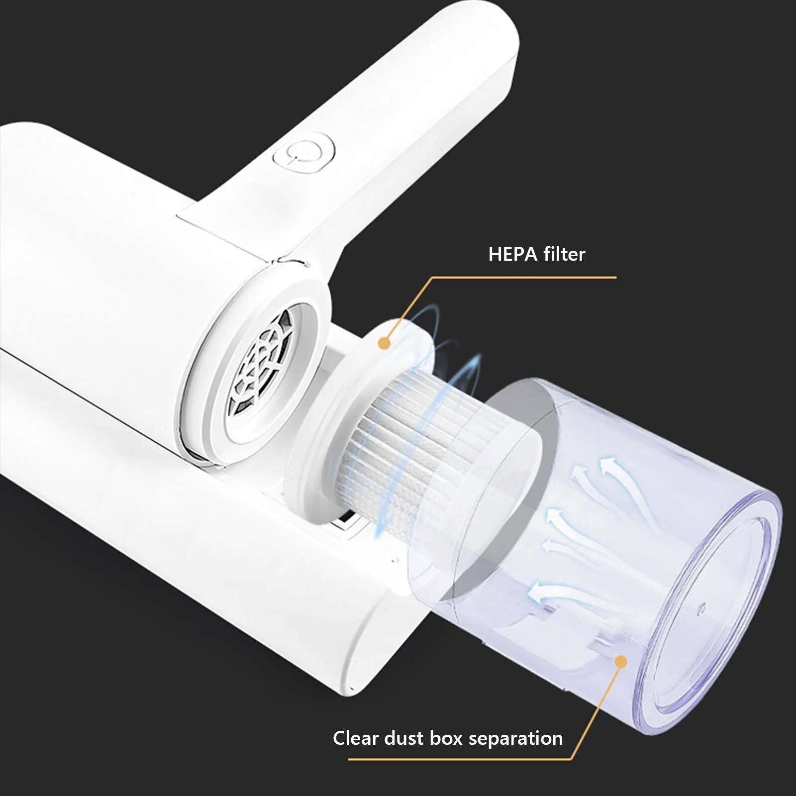 Aspirator portabil YANYXR, fara fir, 20x25x11cm, 50W, alb