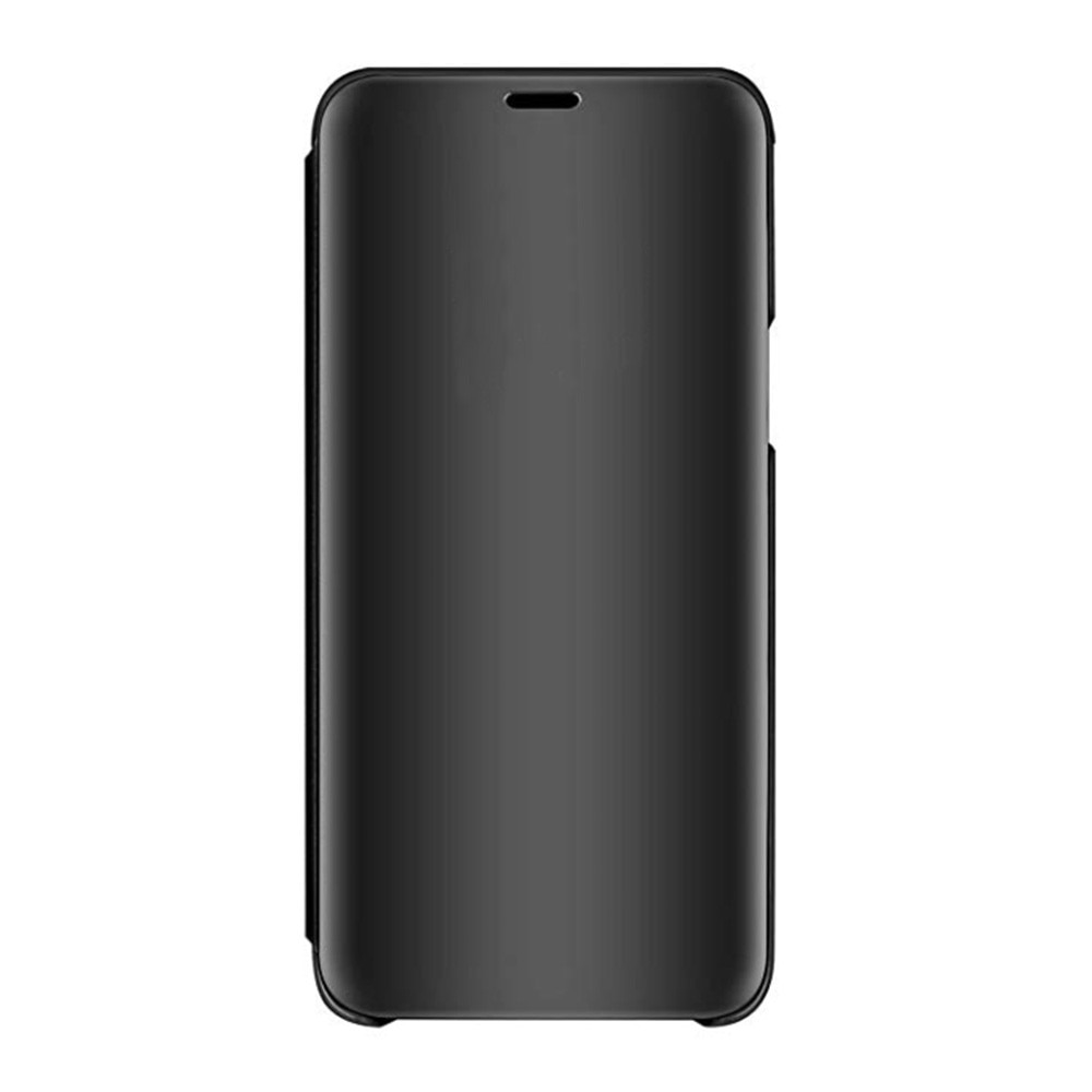 Husa Flip comaptibila cu Huawei P smart 2019, Tip Carte, Oglinda, Negru
