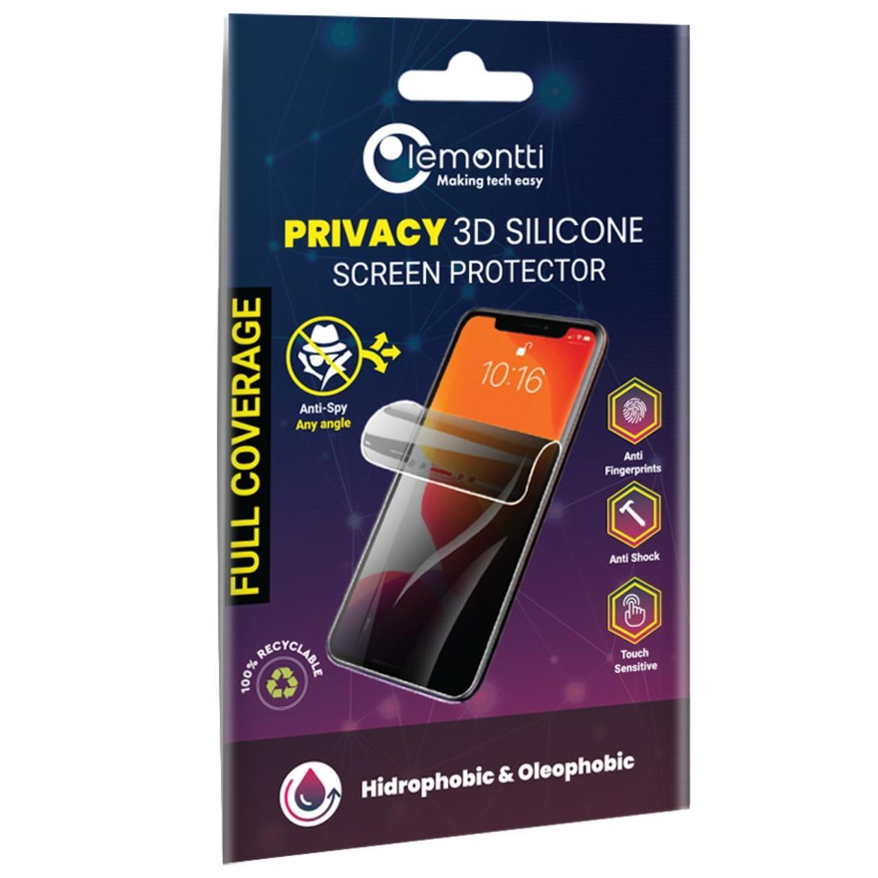 Folie de protectie Lemontti din silicon Privacy pentru Honor 200 Pro