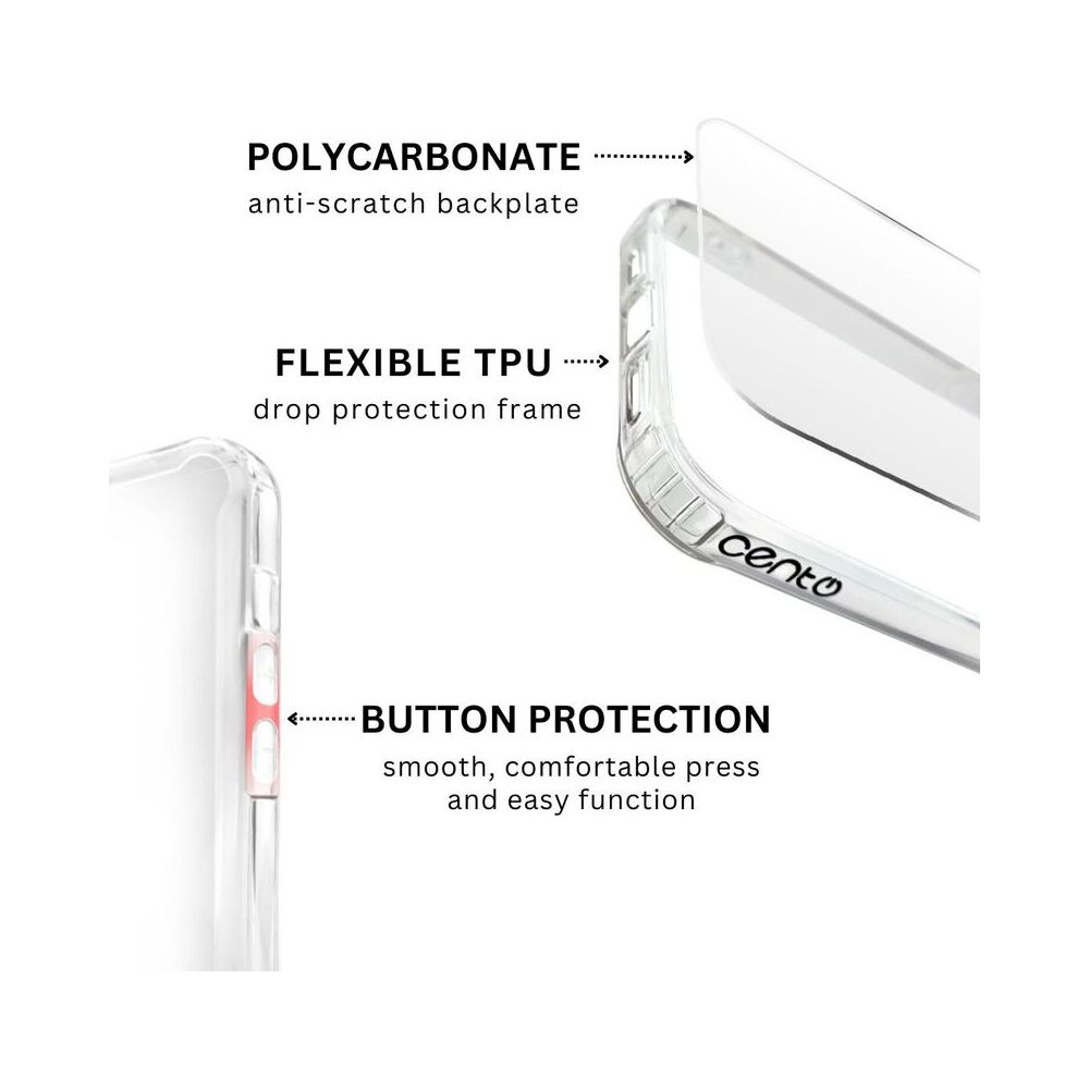 Husa de protectie Cento Como compatibila cu Apple Iphone 14 Pro Max Transparent Silicon Premium, Slim, colturi intarite, Anti zgarieturi, Anti soc, cu margini ridicate pentru protectia ecranului si a camerei