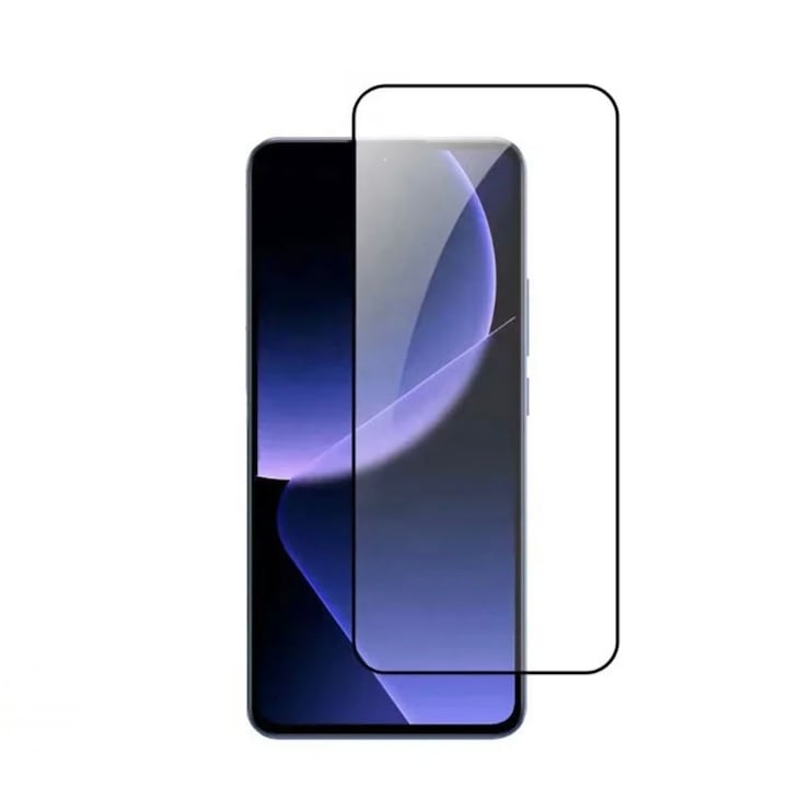 Folie sticla securizata compatibila cu Oppo A78 4G, Margini Negre