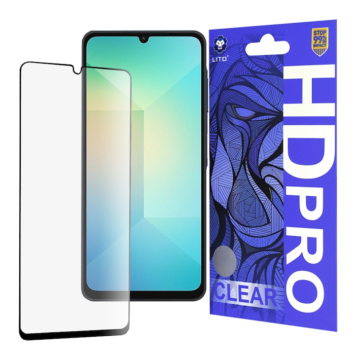 Folie pentru Samsung Galaxy A06 - Lito HD Pro Clear - Black