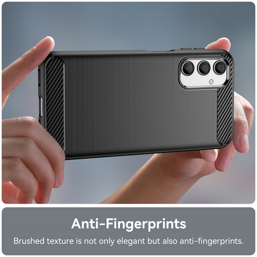 Husa pentru Samsung Galaxy A15 - Techsuit Carbon Silicone - Black
