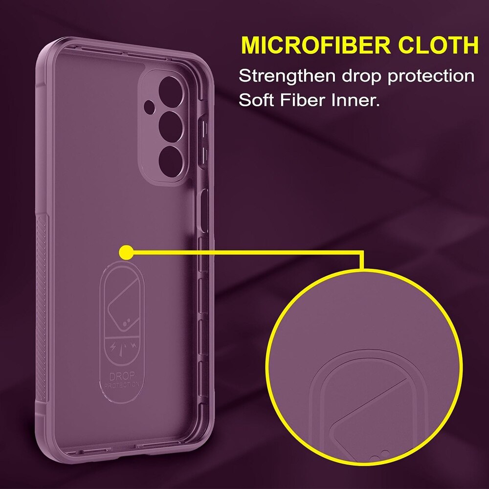 Set Folie Sticla Securizata 2.5D, Optically Clear Glass, Industry High 9H+, si Husa Buffer din Silicon cu Microfibra pentru Samsung Galaxy A55, OPTIM SOLUTION, Military-Grade Resistance, Silky Smooth, Anti-amprente, Flexible TPU, Ergonomic Design, Mov