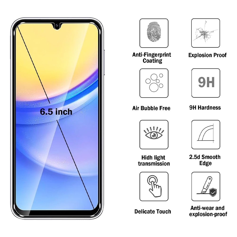 Set Folie Sticla Securizata 2.5D, Optically Clear Glass, Industry High 9H+, si Husa Buffer din Silicon cu Microfibra pentru Samsung Galaxy A55, OPTIM SOLUTION, Military-Grade Resistance, Silky Smooth, Anti-amprente, Flexible TPU, Ergonomic Design, Mov
