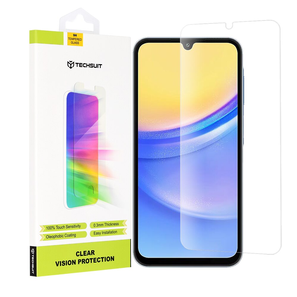 Folie pentru Samsung Galaxy A15 - Techsuit Clear Vision Glass - Transparent