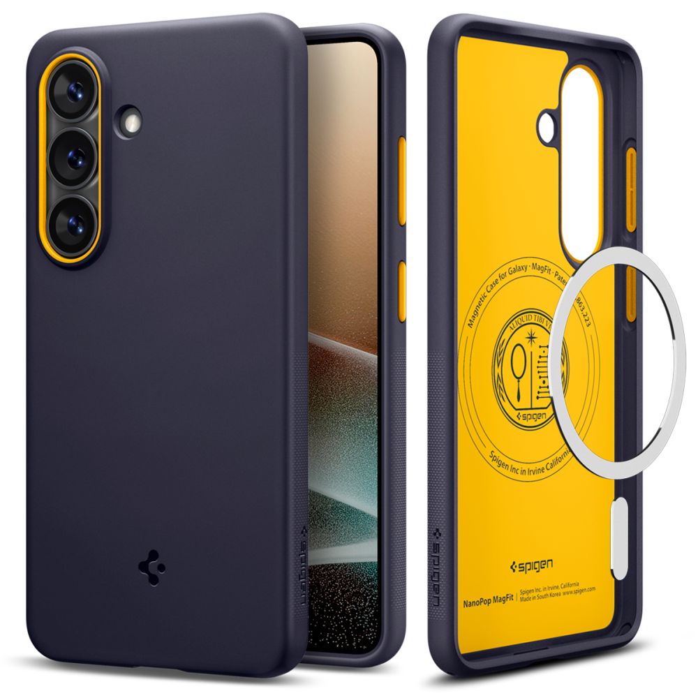 Carcasa Spigen Nano Pop cu MagSafe compatibila cu Samsung Galaxy S26, Bluebery Navy