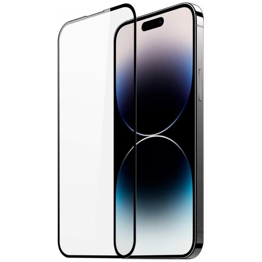 Folie Sticla Securizata compatibila cu Apple iPhone 16 PLUS, Full Glue, Full Cover, Negru