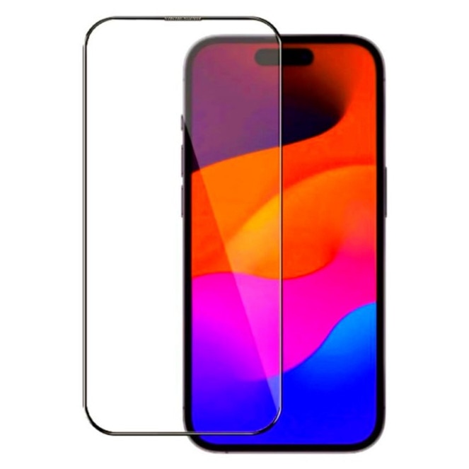 Folie Sticla Securizata compatibila cu Apple iPhone 16 PLUS, Full Glue, Full Cover, Negru