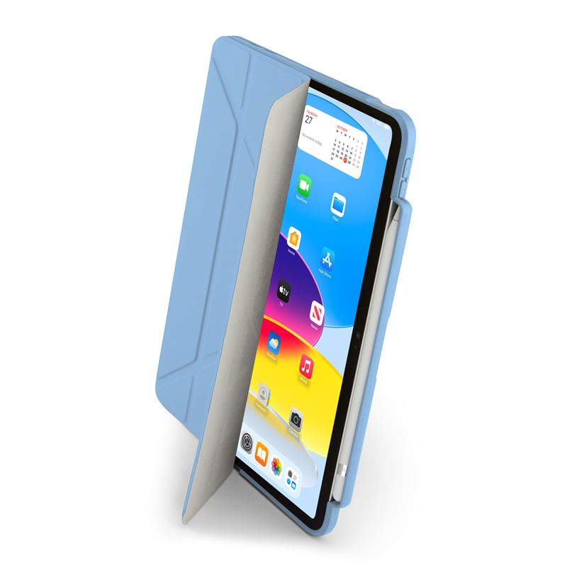 Husa tableta Pipetto Origami No3 compatibila cu iPad 10.9 inch 2022, Light Blue