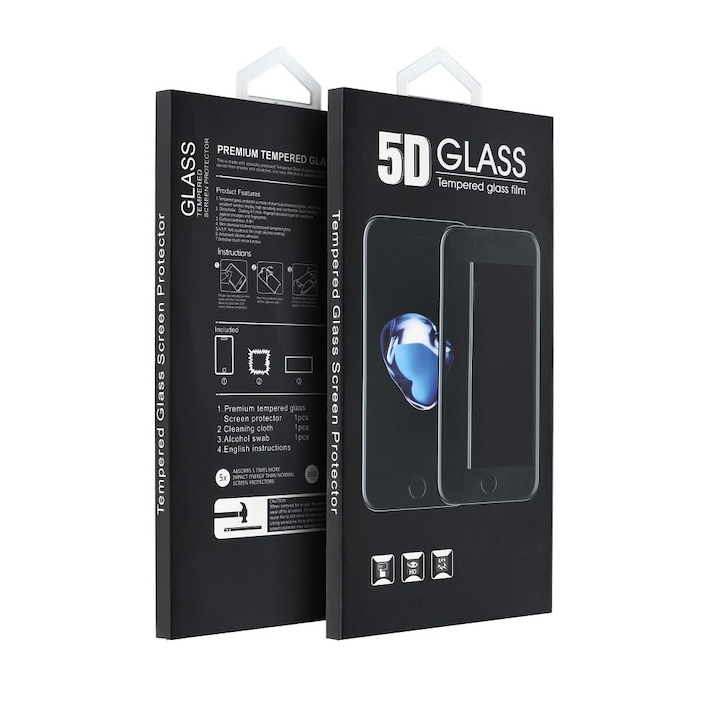 Folie sticla securizata 5D Full Glue pentru iPhone 14 Pro