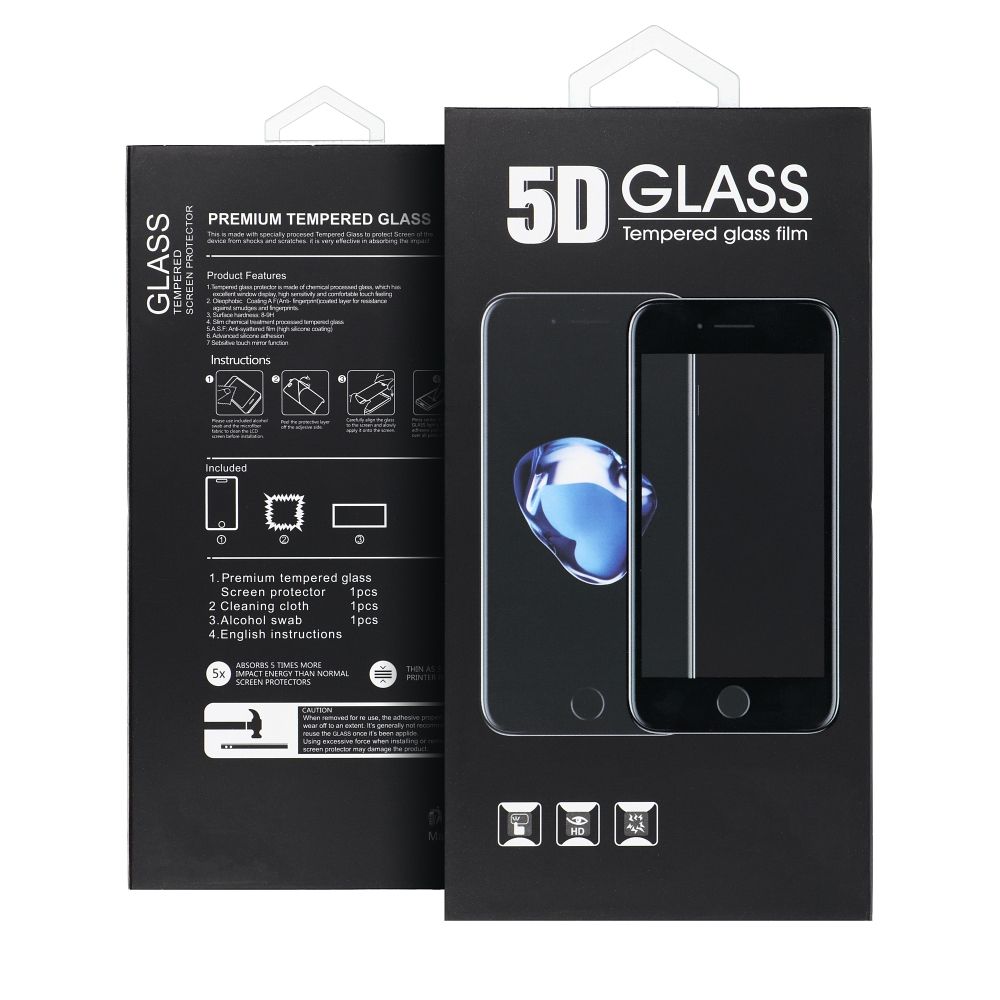 Folie sticla securizata 5D Full Glue pentru iPhone 14 Pro
