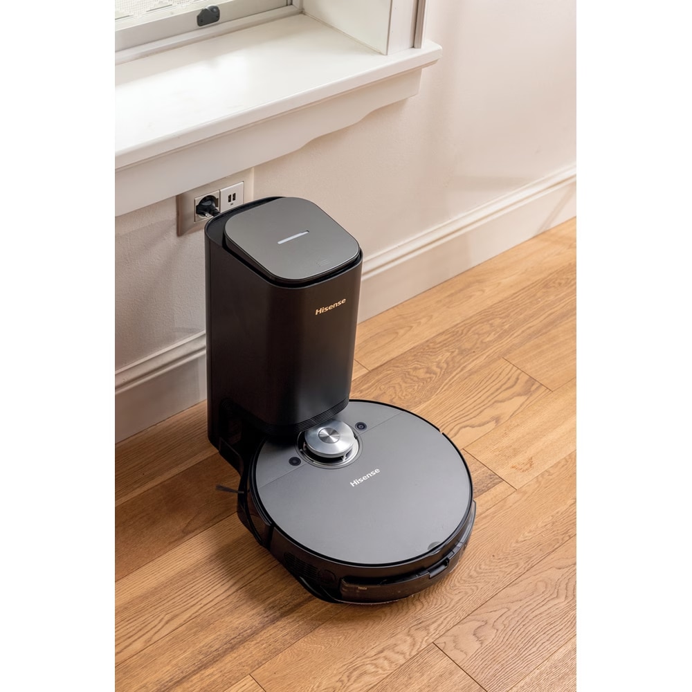 Aspirator robot HISENSE, 0.5l, 14.4V, autonomie max 150 min, functie mop, negru